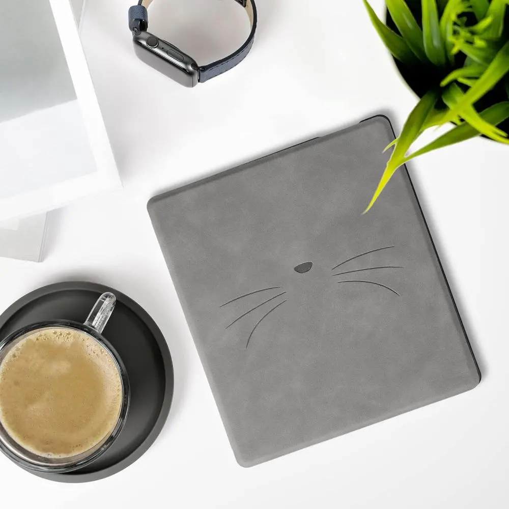 Pouzdro KW Mobile - Meow Meow - KW5697208 - pro Amazon Kindle Oasis 2/3 - šedé