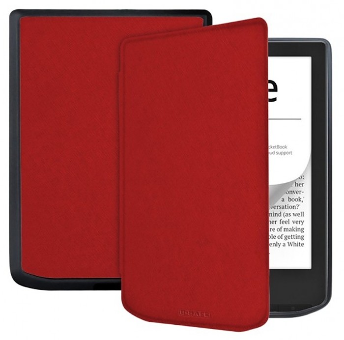 Pouzdro B-SAFE LOCK 3508, obal na Pocketbook 629 Verse / 634 Verse Pro - magnetické zavírání, AutoSleep, červené