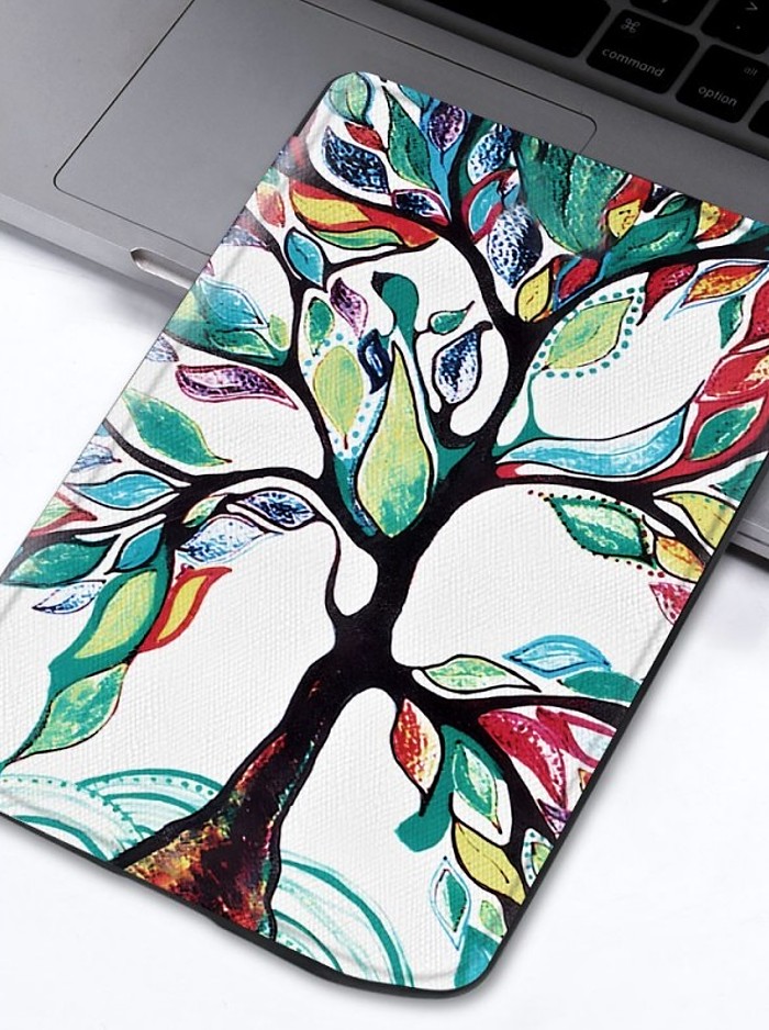 Pouzdro B-SAFE LOCK 3512, obal na Pocketbook 629 Verse / 634 Verse Pro - magnetické zavírání, AutoSleep, motiv Tree