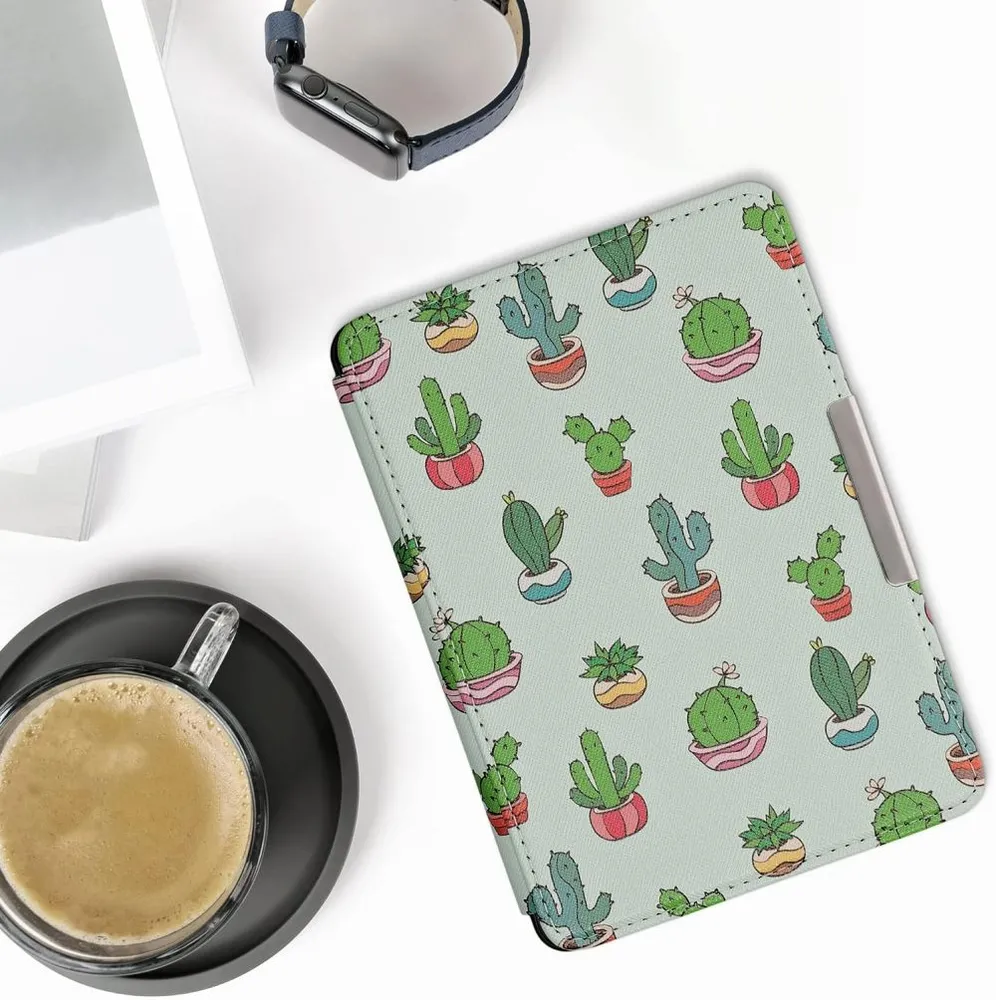 Pouzdro KW Mobile - Cactus - KW2313651 - pro Amazon Kindle Paperwhite 1/2/3 - vícebarevné