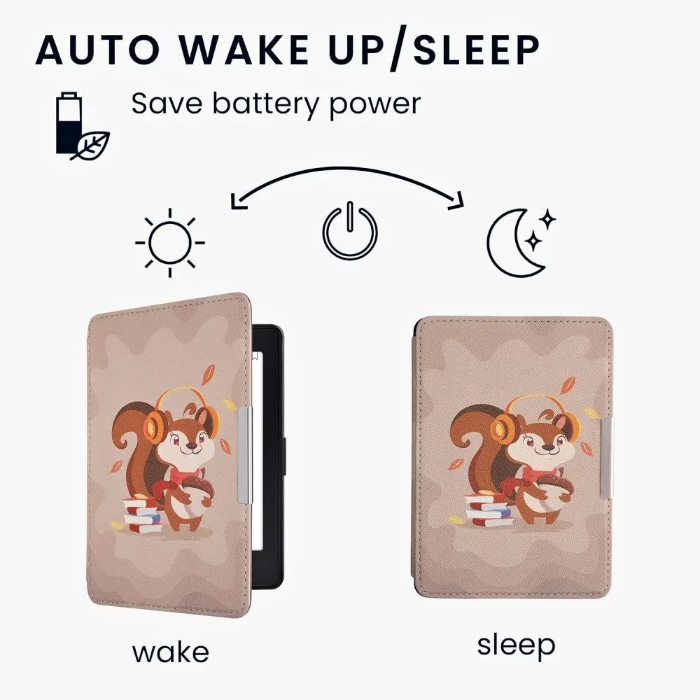 Pouzdro KW Mobile - Cute Squirrel - KW2582453 - pro Amazon Kindle Paperwhite 1/2/3 - vícebarevné