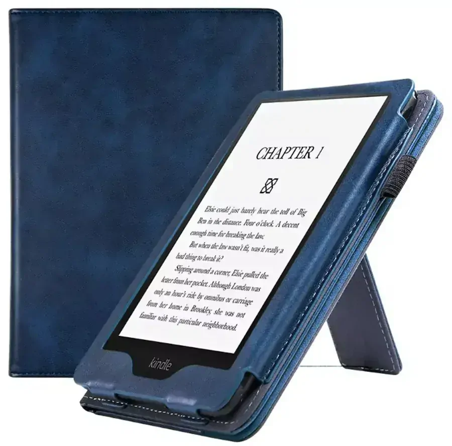 Fortress FT4013 Premium - pouzdro se stojánkem pro Amazon Kindle Paperwhite 5 (2021) - tmavě modré, magnet, AutoSleep