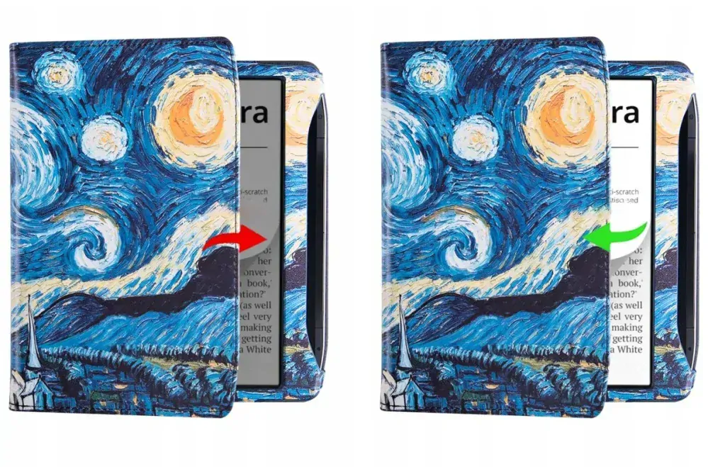 Fortress FT4033 - pouzdro se stojánkem pro Pocketbook 700 Era - motiv Gogh, magnet, AutoSleep