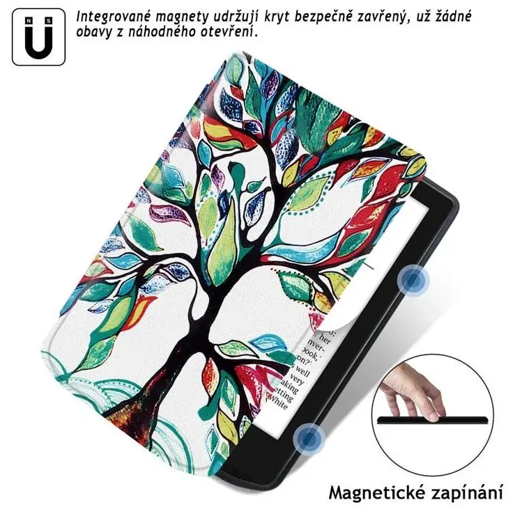 ARMORI TRIMER T016, pouzdro pro Pocketbook 740 InkPad 3 - motiv Tree