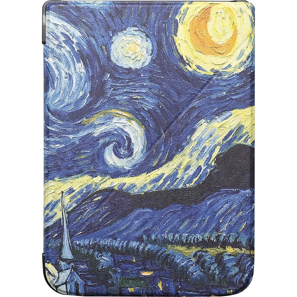 ARMORI KEEPER K028, pouzdro se stojánkem pro Pocketbook 740 InkPad 3 - motiv Gogh