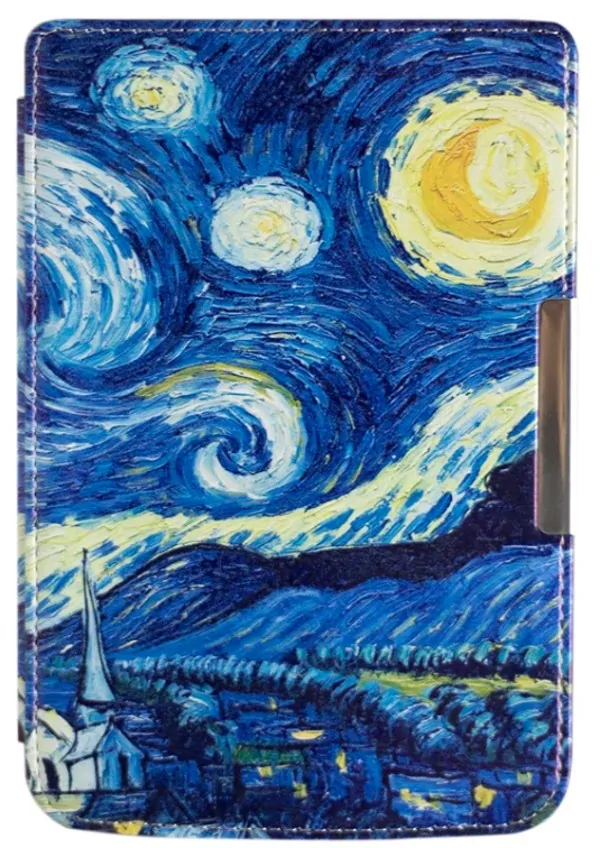 ARMORI TRIMER T040 - pouzdro pro Pocketbook 614 / 615 / 624 / 625 / 626 - motiv Gogh