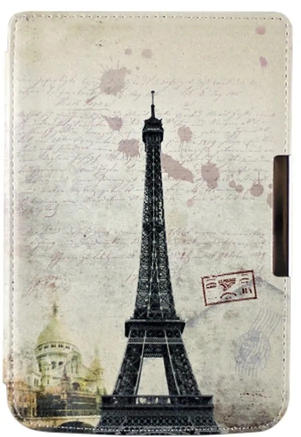 ARMORI TRIMER T041 - pouzdro pro Pocketbook 614 / 615 / 624 / 625 / 626 - motiv Paris