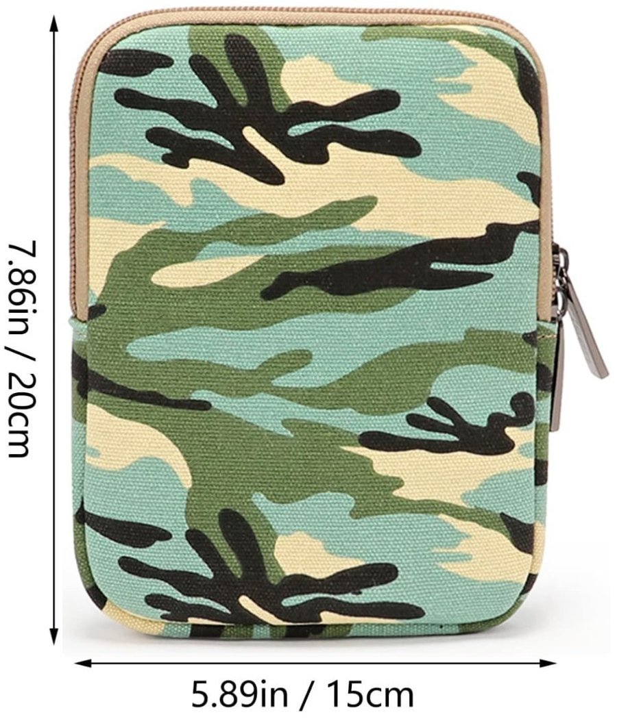 ARMORI Zipper Z066 - motiv Light Army - Univerzální pouzdro pro čtečky 6" - textilní, zip