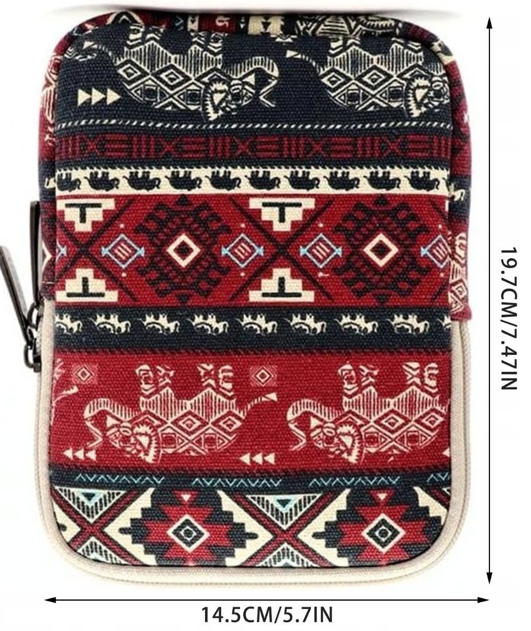 ARMORI Zipper Z067 - motiv Red Elephant - Univerzální pouzdro pro čtečky 6" - textilní, zip
