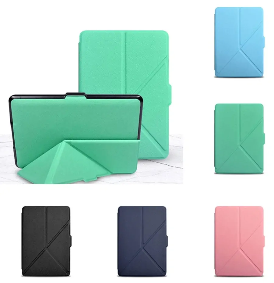 ARMORI STANDER S108, pouzdro se stojánkem Origami pro Amazon Kindle Voyage - tyrkysové