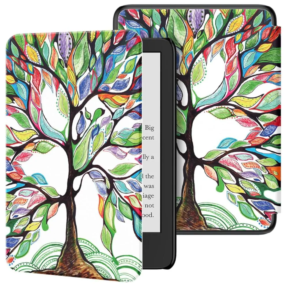 Armori Trimer T124, pouzdro pro Amazon Kindle Paperwhite 1/2/3 - magnetické zavírání, AutoSleep, motiv Tree