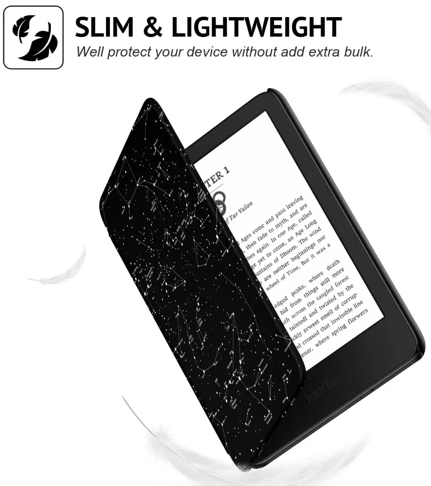 Armori Trimer T139, pouzdro pro Amazon Kindle 6 (7. generace) - magnetické zavírání, AutoSleep, motiv Constellation