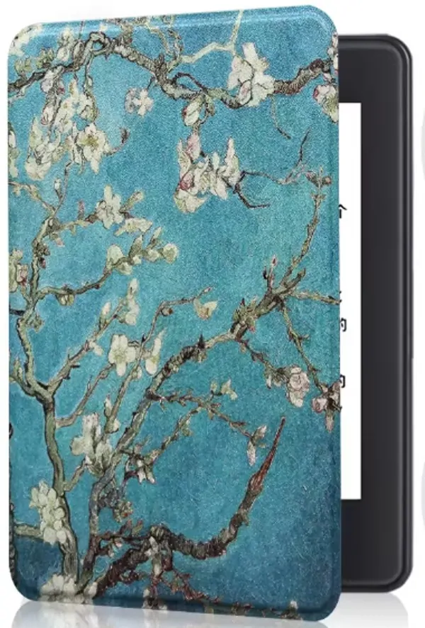 Armori Trimer T148, pouzdro pro Amazon Kindle 8 (2016) - magnetické zavírání, AutoSleep, motiv Blue Garden