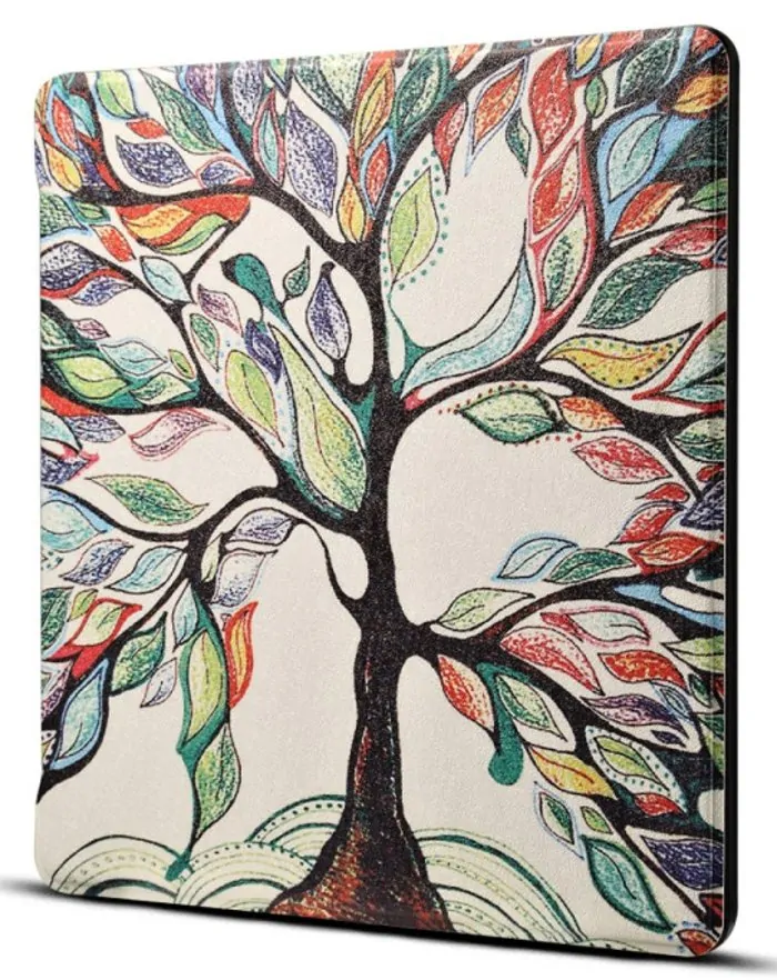 Armori Trimer T156, pouzdro pro Amazon Kindle Oasis 2/3 - magnetické zavírání, AutoSleep, motiv Tree