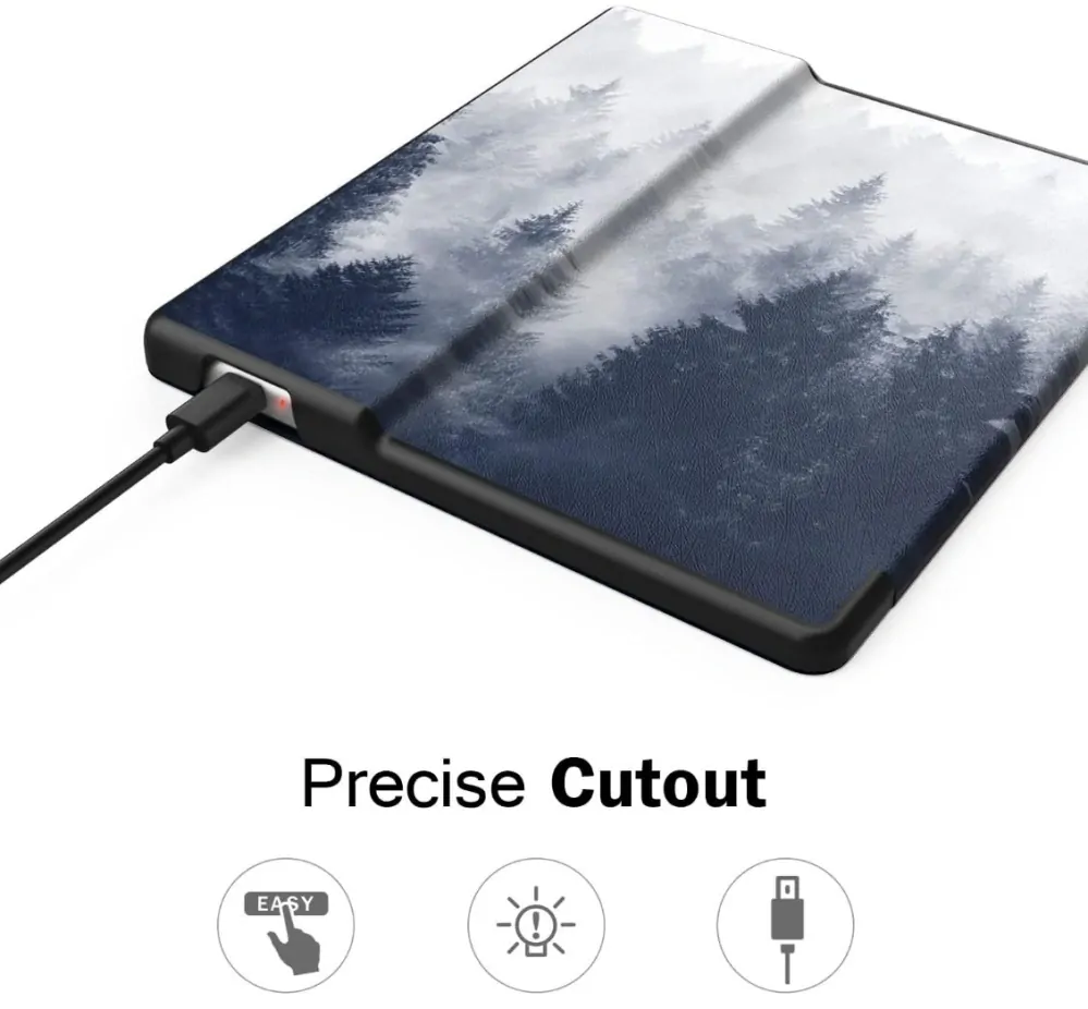 Armori Trimer T161, pouzdro pro Amazon Kindle Oasis 2/3 - magnetické zavírání, AutoSleep, motiv Forest