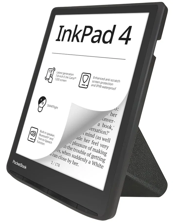 ARMORI STANDER S188, pouzdro se stojánkem Origami pro Pocketbook 743 G/C/K3 (InkPad4, Color 2, Color 3) - černé