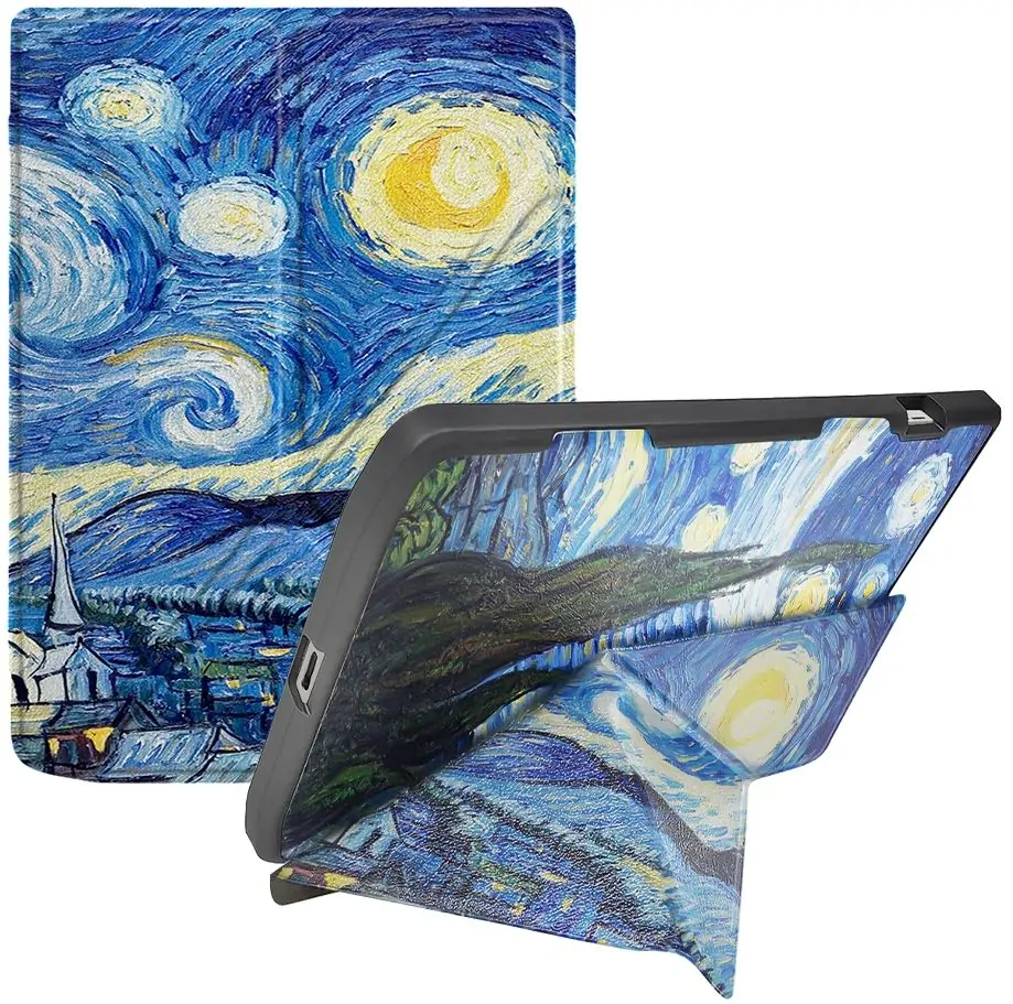 ARMORI STANDER S192, pouzdro se stojánkem Origami pro Pocketbook 743 G/C/K3 (InkPad4, Color 2, Color 3) - motiv Gogh