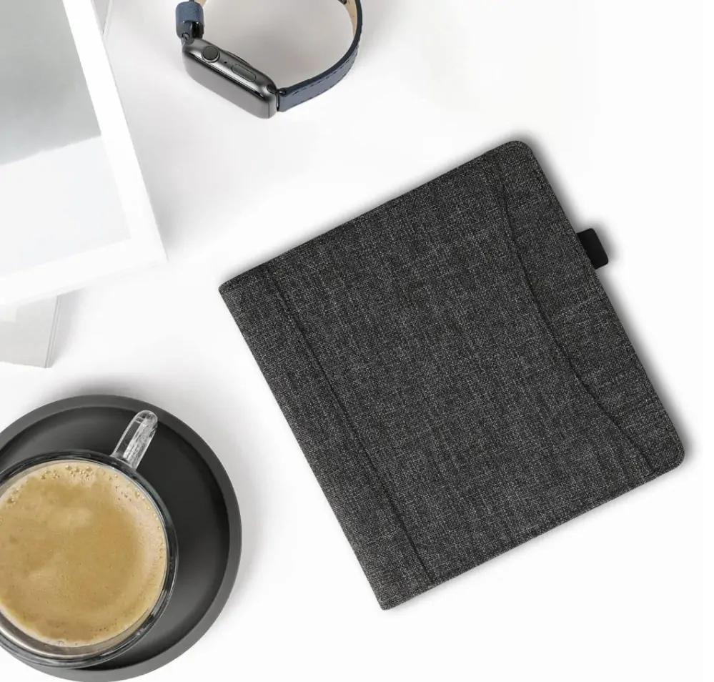 Pouzdro KW Mobile - Fabric Grey - KW5971719 - pro Amazon Kindle Oasis 2/3 - šedé