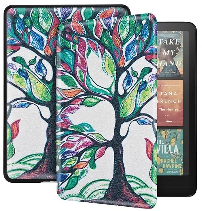 B-SAFE Lock 3563, motiv Tree - pouzdro Amazon Kindle Paperwhite 2024 / Colorsoft - AutoSleep, magnet