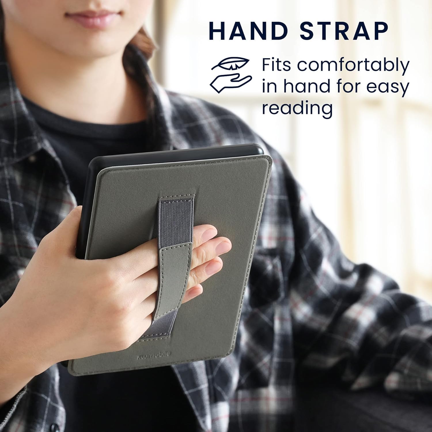 Pouzdro KW Mobile - Girl And Books Handstrap - 23SE002C - pro Pocketbook 629 Verse / 634 Verse Pro / Color