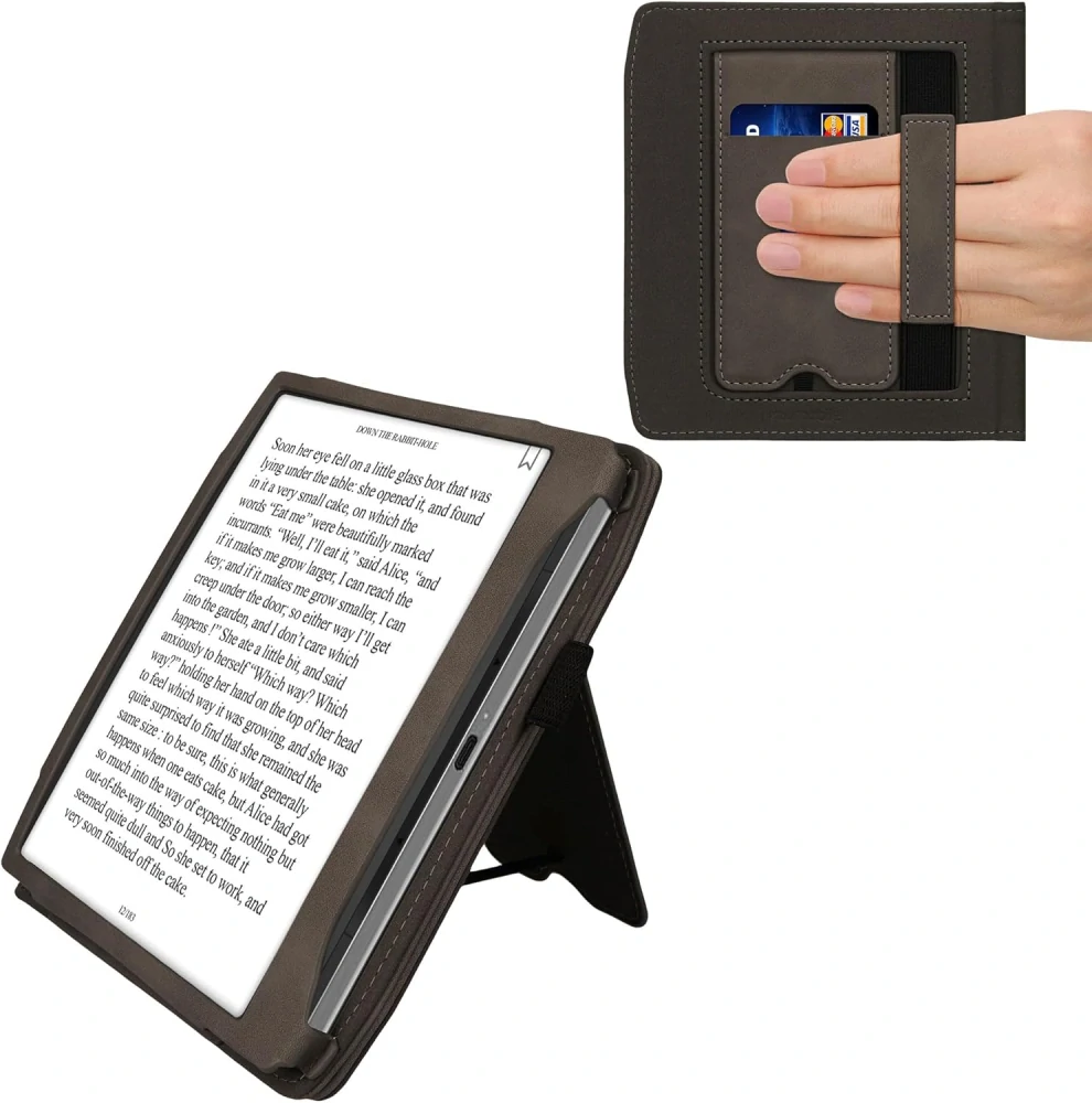 Pouzdro KW Mobile - Dandelion Love - 23RX001C - pro Pocketbook 700 Era / 700 Era Color - šedé