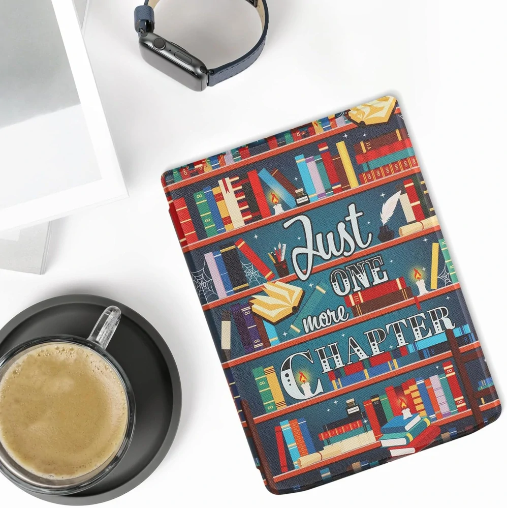 Pouzdro KW Mobile - Library Motto - KW6164502 - pro Pocketbook 743G InkPad 4 / 743K3 Color 3 / 743C Color 2 - vícebarevné