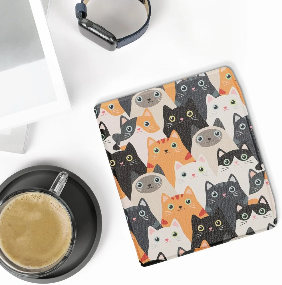 Pouzdro KW Mobile - Cats - 23RT006C - pro Pocketbook 700 Era / 700 Era Color - vícebarevné