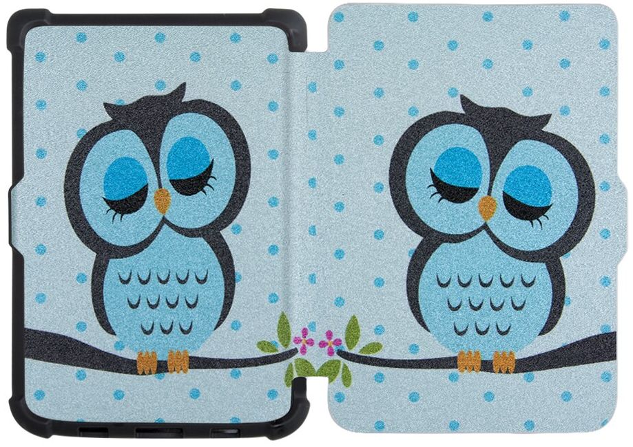 Pouzdro Durable Lock PB-07 pro Pocketbook 616 / 617 / 618 / 627 / 628 / 632 / 633 - motiv Owl