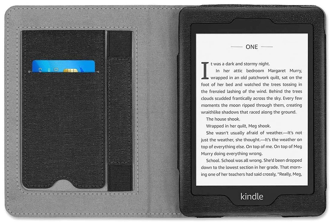 Pouzdro Benello SK-01 na Amazon Kindle Paperwhite 1/2/3/4 - černé (Charcoal Black)
