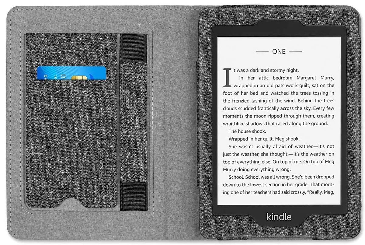 Pouzdro Benello SK-03 na Amazon Kindle Paperwhite 1/2/3/4 - šedé (Demon Grey)