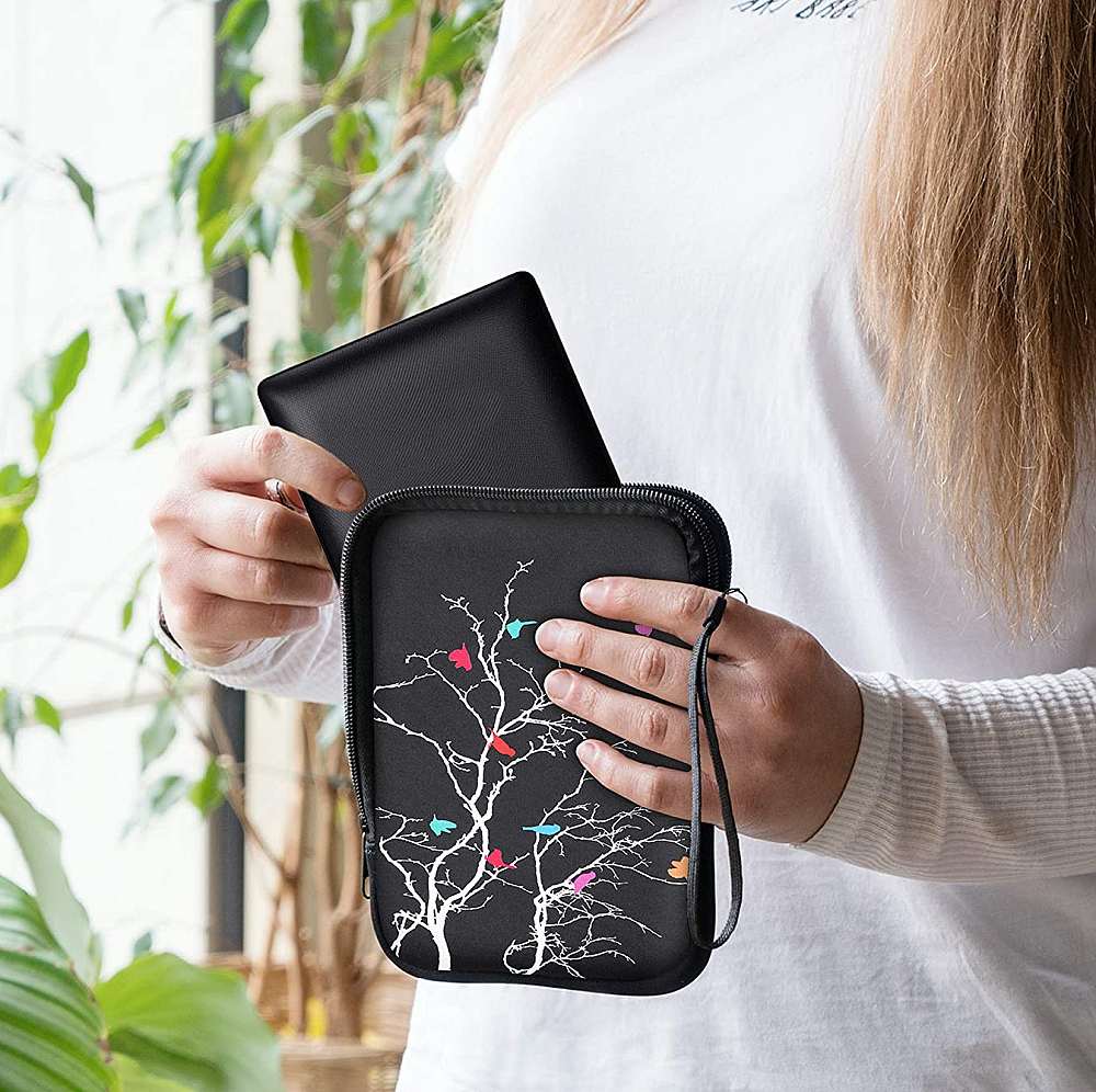 Pouzdro KW Mobile Birds Branch - KW5033505 - Univerzální pouzdro pro čtečky 6" - černé