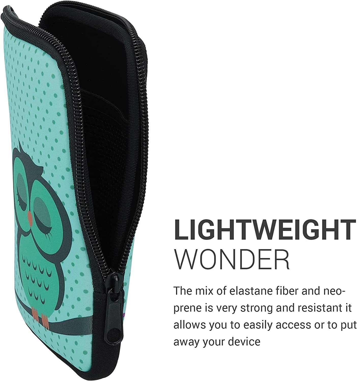 Pouzdro KW Mobile Sleeping Owl - KW5033510 - Univerzální pouzdro pro čtečky 6" - tyrkysové