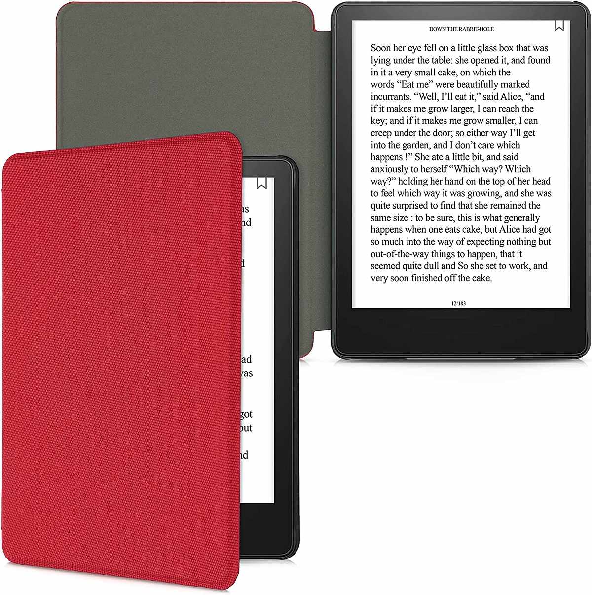 Pouzdro KW Mobile - Nylon Book - KW5626509 - pro Amazon Kindle Paperwhite 5 (2021) - červené