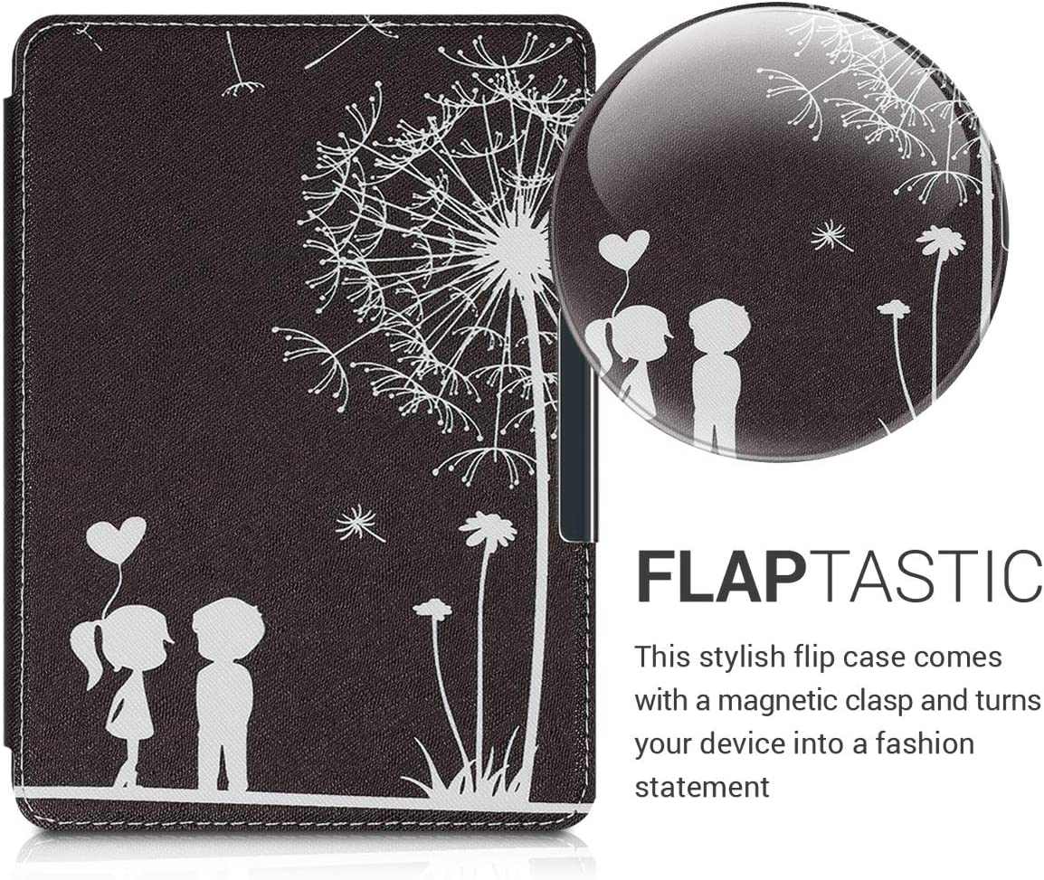 Pouzdro KW Mobile - Dandelion Love - KW4664408 - pro Amazon Kindle Paperwhite 4 (2018) - černé