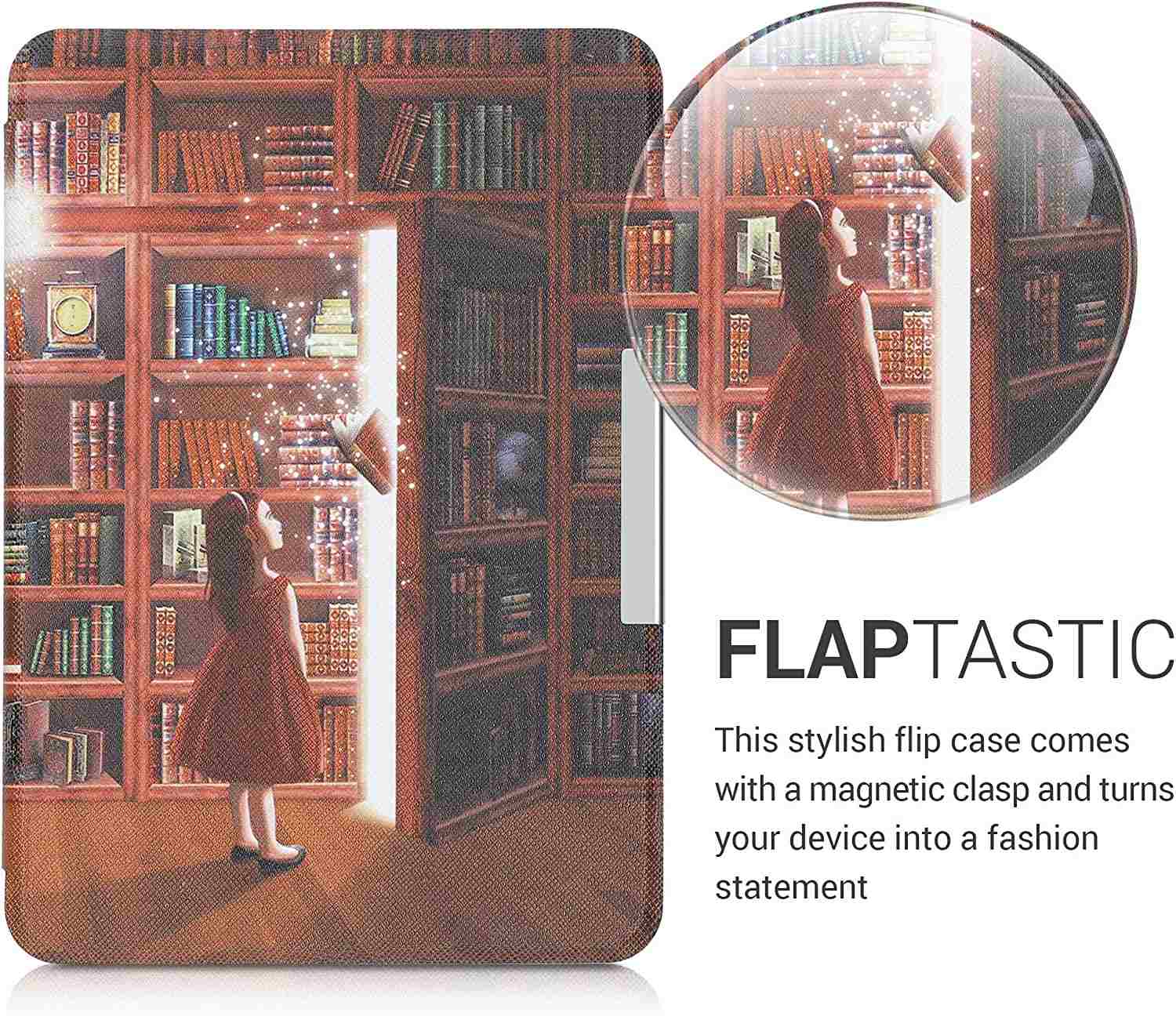 Pouzdro KW Mobile - Magical Library - KW4664447 - pro Amazon Kindle Paperwhite 4 (2018) - vícebarevné