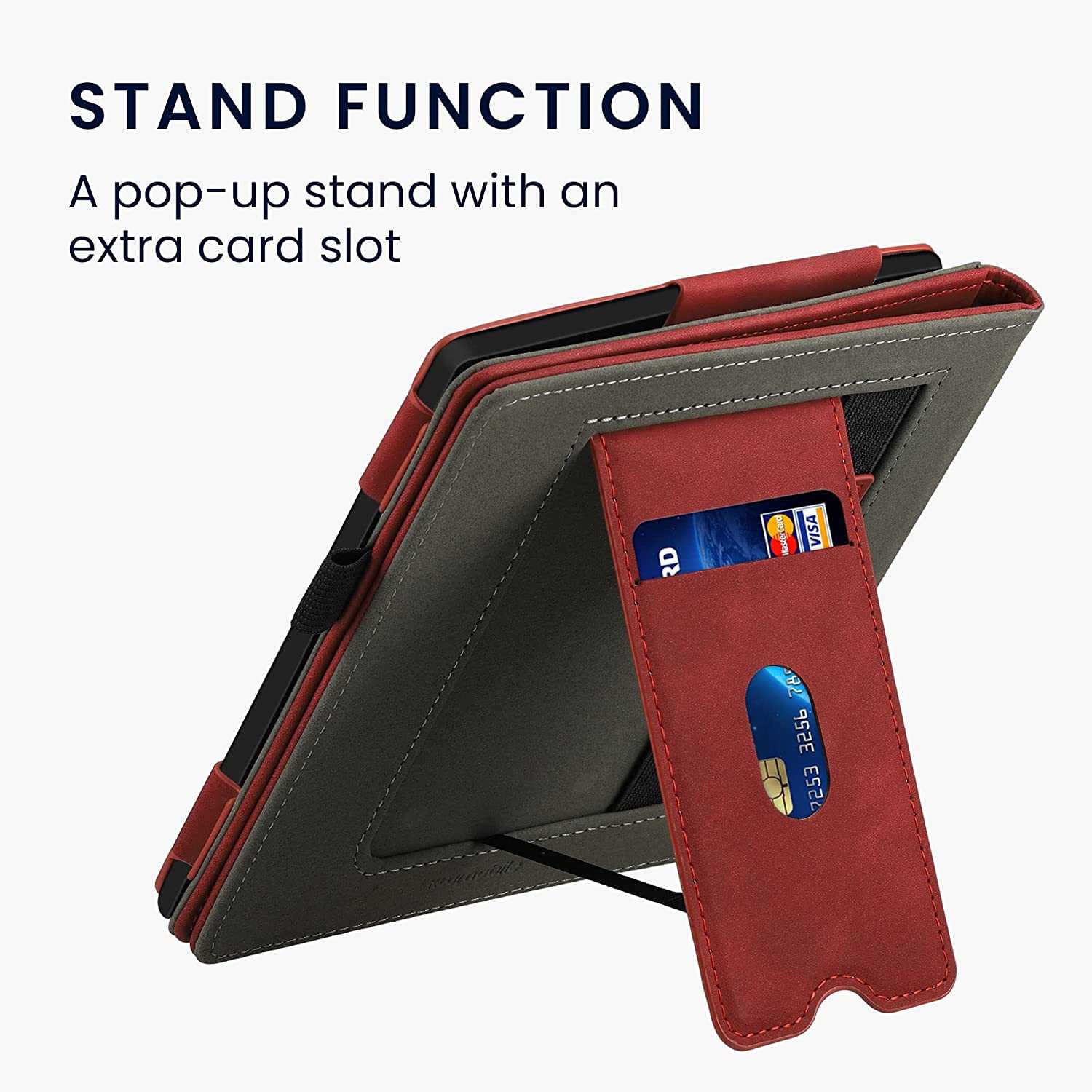 Pouzdro KW Mobile - Nubuck Brushed Heart - KW5939301 - pro Amazon Kindle Oasis 2/3 - Dark Red