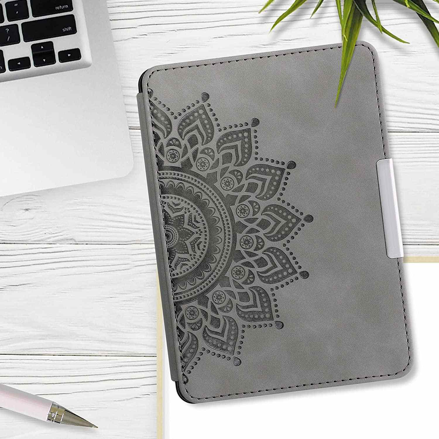 Pouzdro KW Mobile - Rising Sun -  KW4974708 - pro Amazon Kindle Paperwhite 1/2/3 - šedé