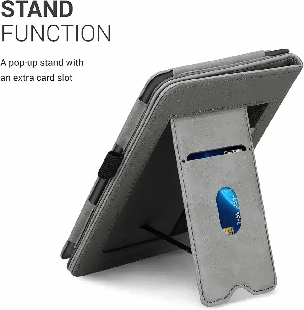 Pouzdro KW Mobile - Brushed Heart - KW5567501 - pro Amazon Kindle Paperwhite 1/2/3 - šedé