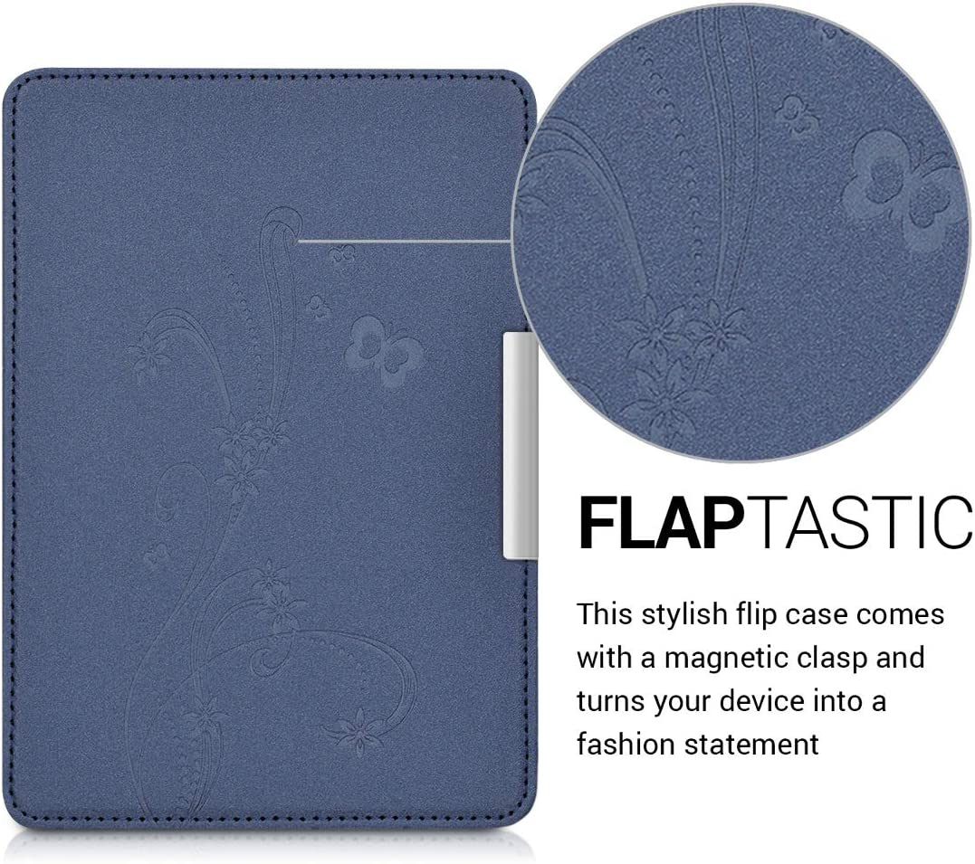 Pouzdro KW Mobile - Butterfly Tendril - KW2313627 - pro Amazon Kindle Paperwhite 1/2/3 - modré