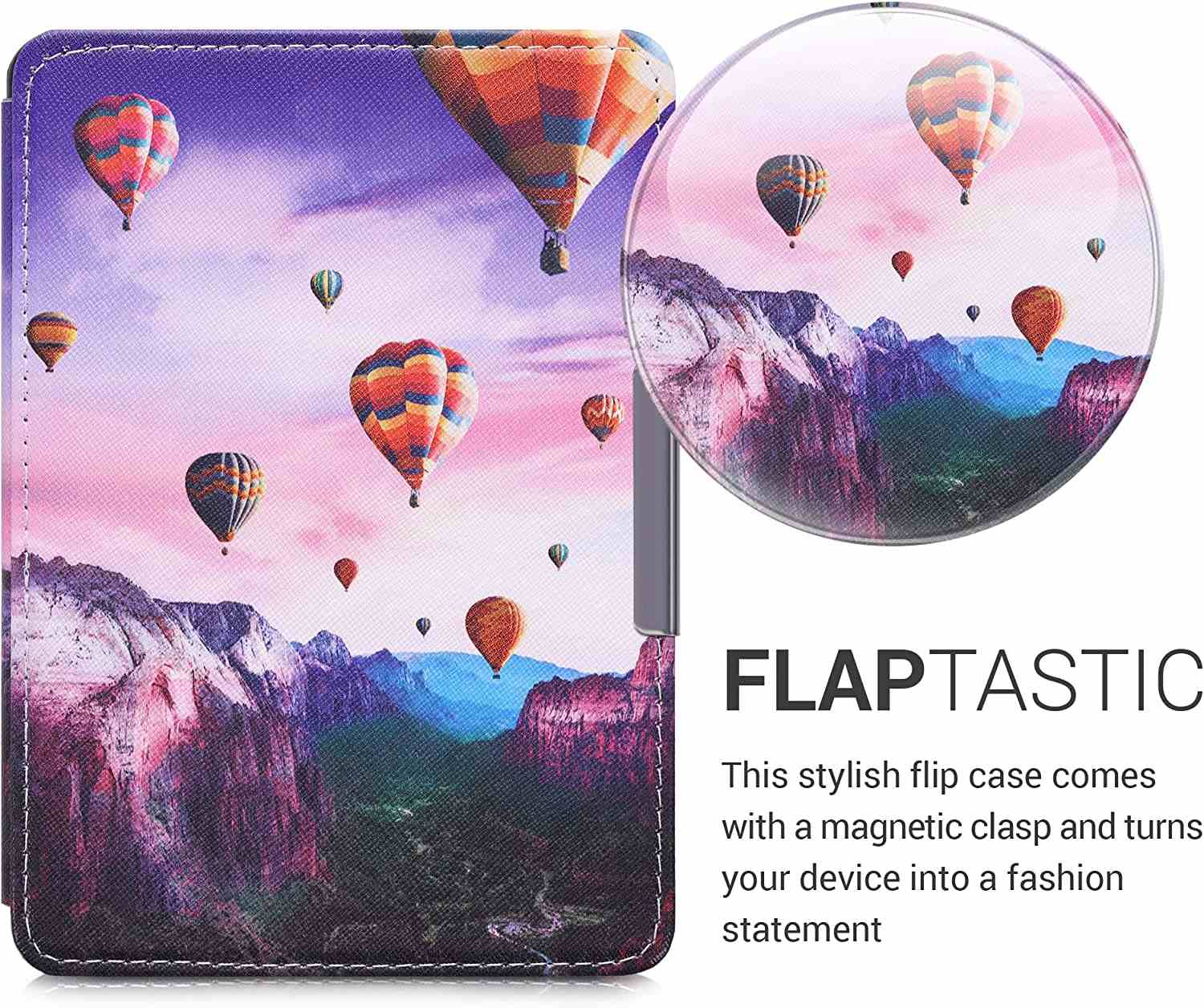 Pouzdro KW Mobile - Hot Air Balloons - KW5719401 - pro Amazon Kindle Paperwhite 4 (2018) - vícebarevné