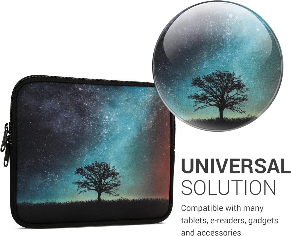 Pouzdro KW Mobile Neoprene Zipper - KW5901501 - Univerzální pouzdro pro čtečky 6-7" - Cosmic Nature