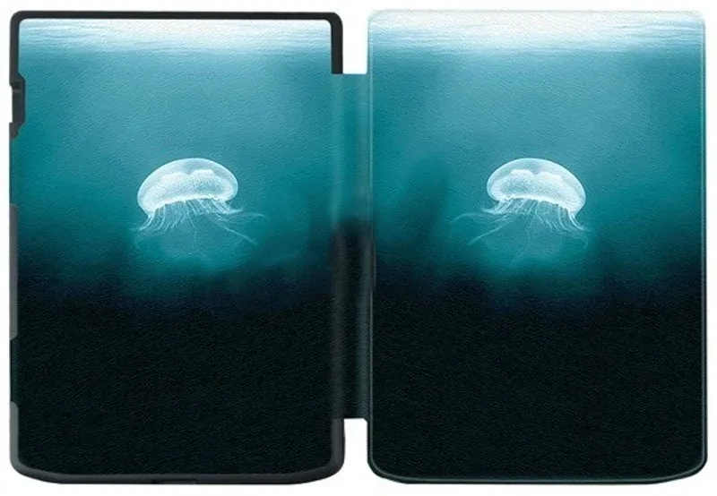 Pouzdro B-SAFE LOCK 3483, obal na Pocketbook 743G InkPad 4 a Pocketbook 743C InkPad Color 2 - motiv Medusa, magnetické zavírání, AutoSleep