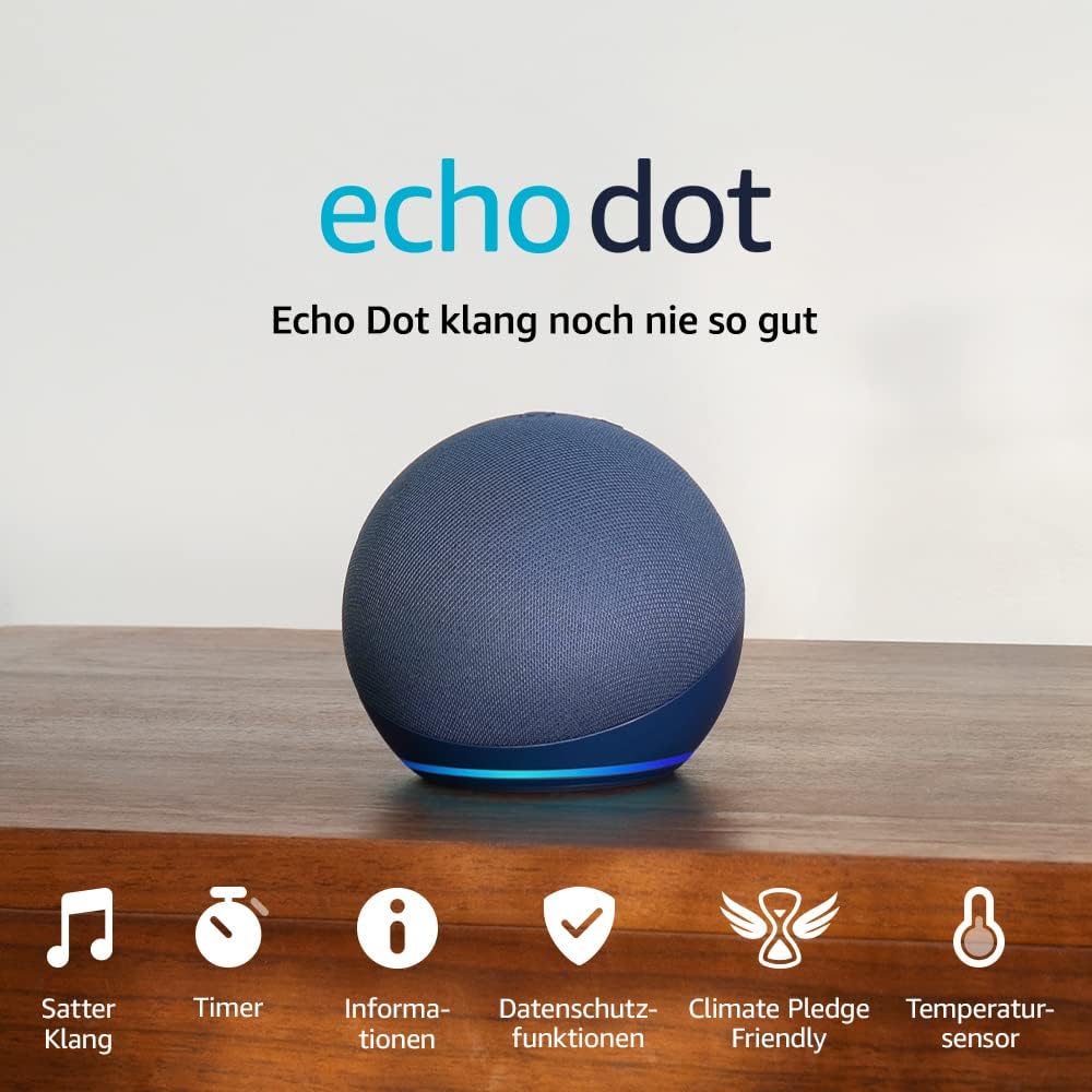 Amazon Echo DOT 2022 (5. generace) - hlasový asistent - Deep Sea Blue (modrý)