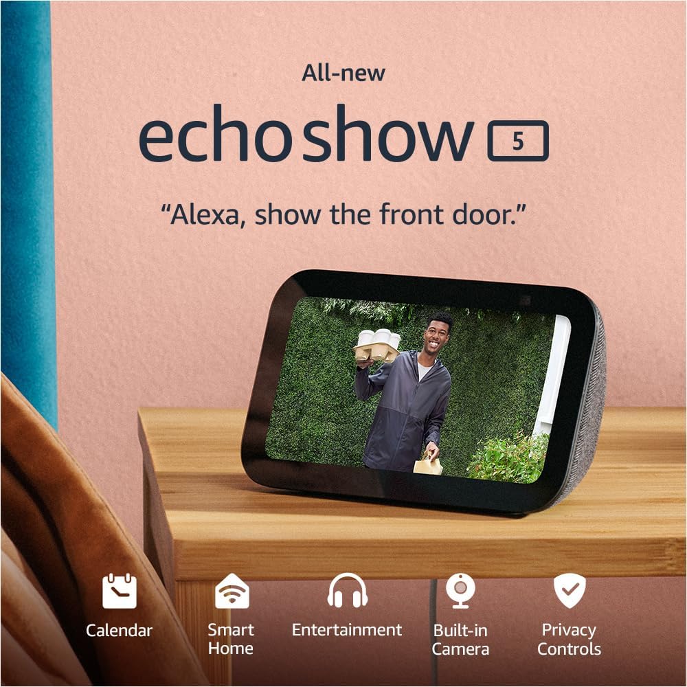 AMAZON ECHO SHOW 5 (2023, 3.GEN) - hlasový asistent s displejem 5,5" - černý
