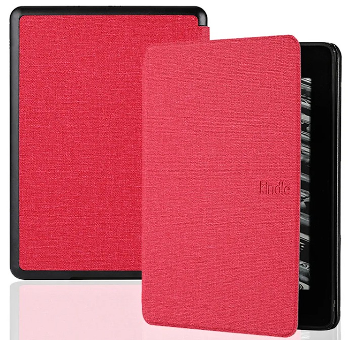 Durable Lock Fabric F-1242 - pro Amazon Kindle Voyage - červené