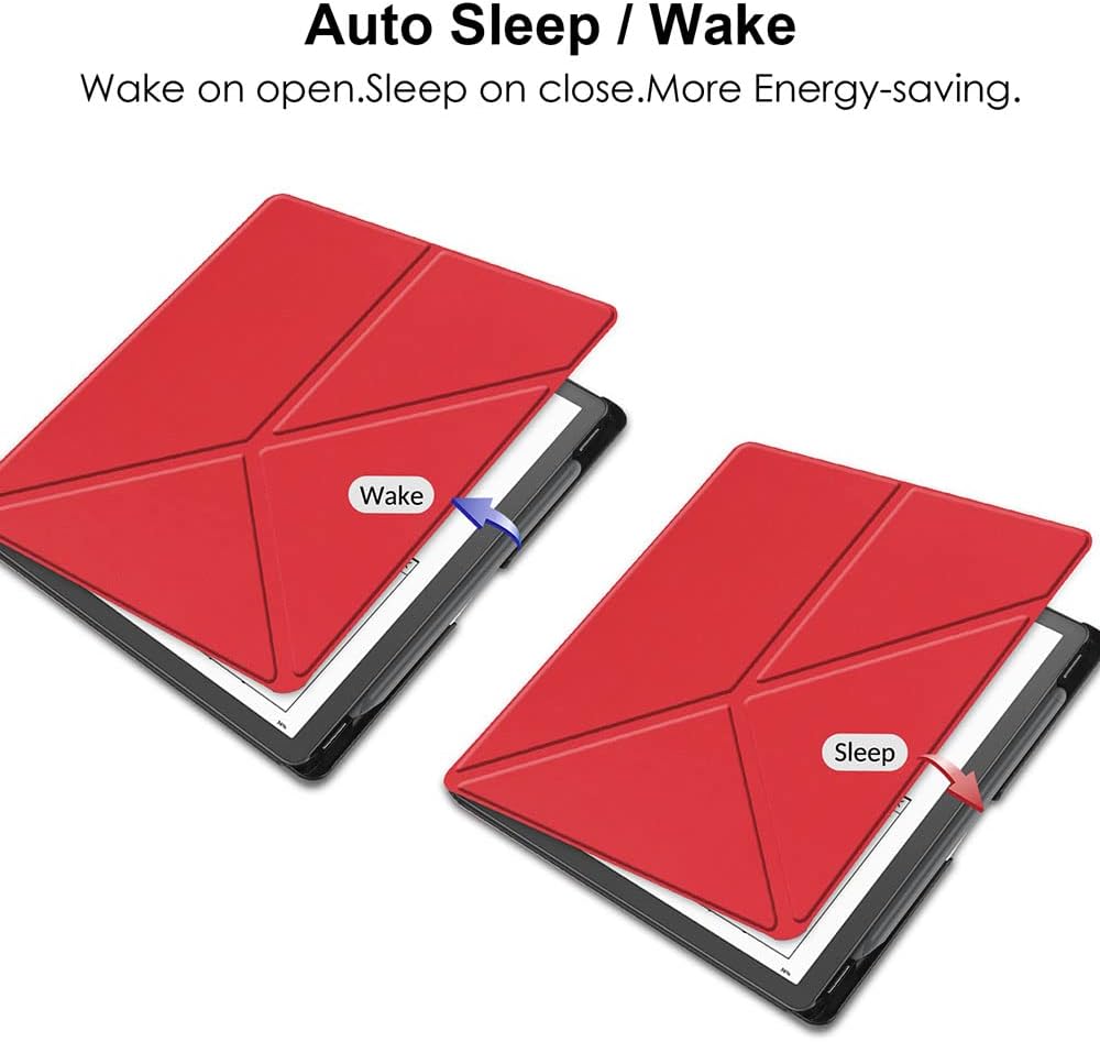 Pouzdro Durable Lock Origami DL-202 na Amazon Kindle Scribe - červené