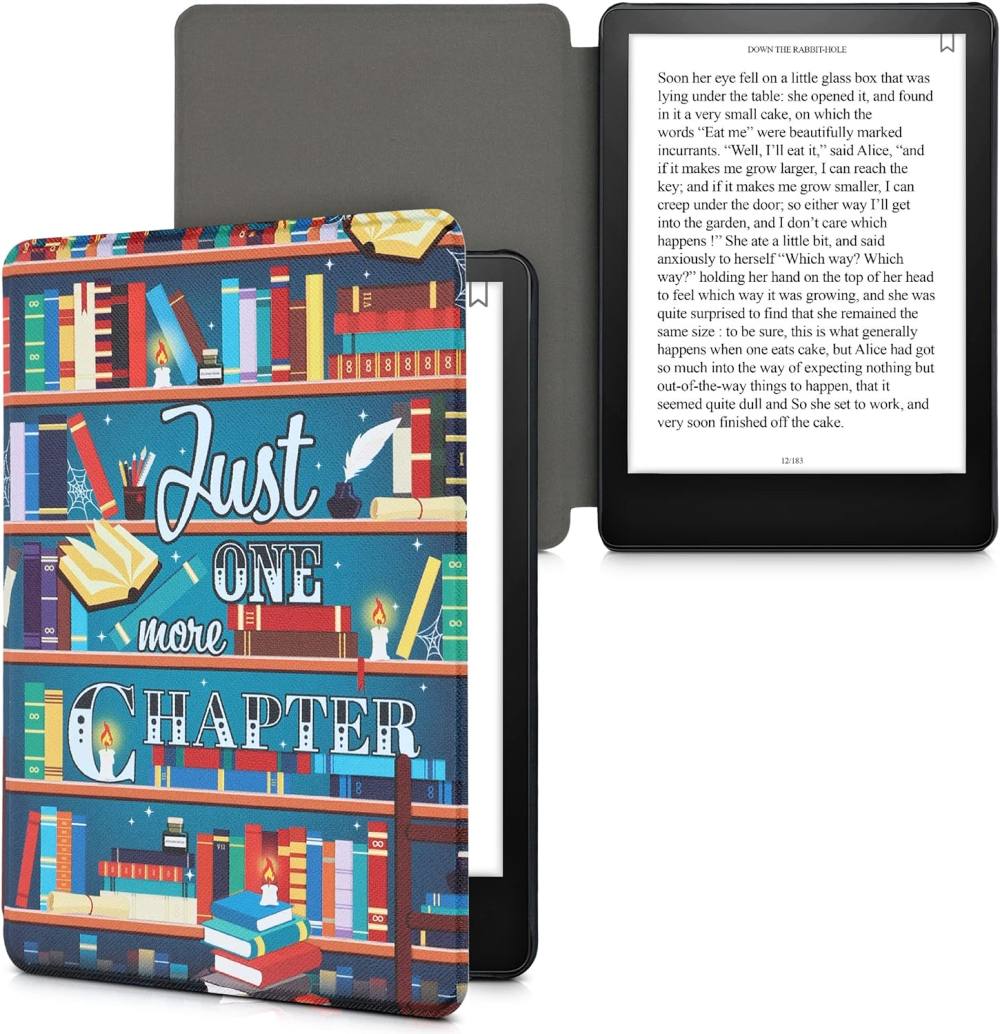 Pouzdro KW Mobile - Library Motto - KW5625614 - pro Amazon Kindle Paperwhite 5 (2021) - vícebarevné