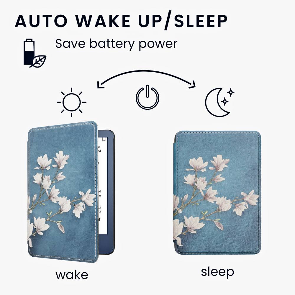 Pouzdro KW Mobile - Magnolias - KW5998906 - pro Amazon Kindle 2022 - vícebarevné