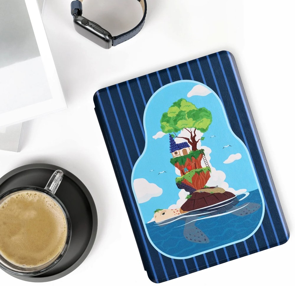 Pouzdro KW Mobile - Turtle Island - KW5625640 - pro Amazon Kindle Paperwhite 5 (2021) - vícebarevné