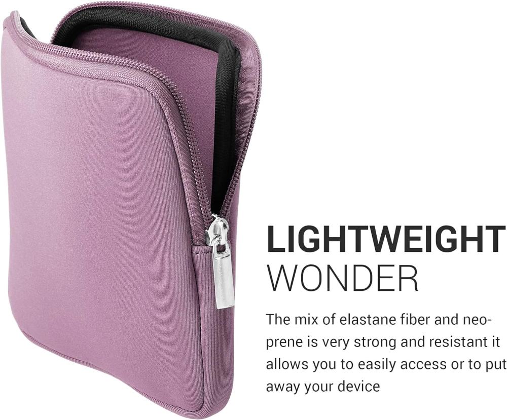 Pouzdro KW Mobile Neoprene Zipper - KW57397108 - Univerzální pouzdro pro čtečky 6-7" - fialové